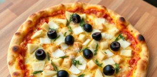 Пицца с артишоками, маслинами и пармезаном: средиземноморское настроение в каждом кусочке