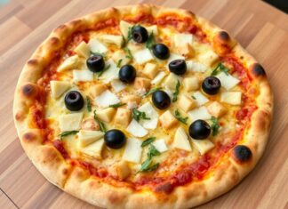 Пицца с артишоками, маслинами и пармезаном: средиземноморское настроение в каждом кусочке