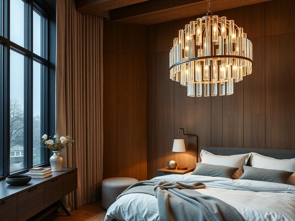 Современная люстра в спальню: как выбрать свет, который делает утро мягким, а вечер уютным