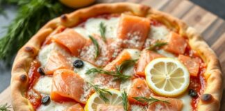 Пицца с лососем, укропом и лимонным соком: скандинавская свежесть