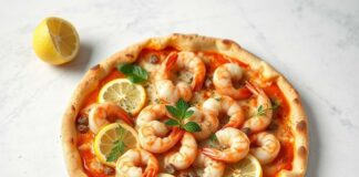 Пицца с креветками и лимоном: морская свежесть на вашем столе