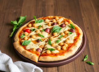 Пицца с нутом и тхиной: вегетарианский рецепт, который держит внимание с первого куска