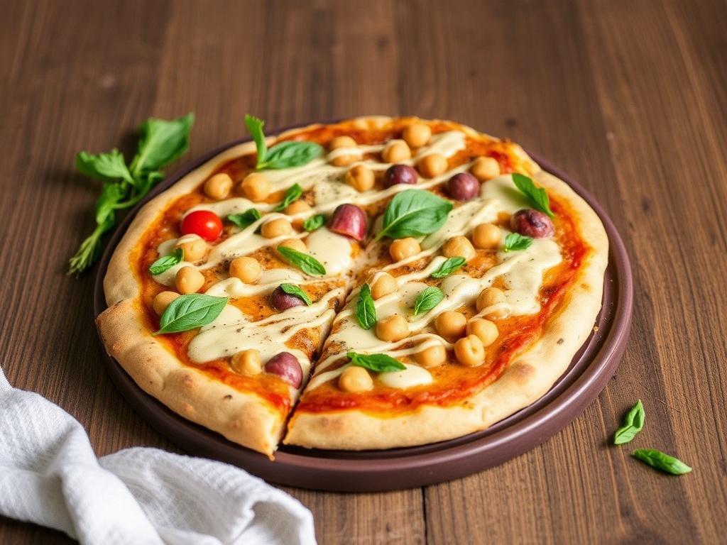 Пицца с нутом и тхиной: вегетарианский рецепт, который держит внимание с первого куска