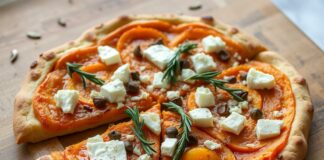 Пицца с тыквой, розмарином и фетой: осенний рецепт с тёплым ароматом
