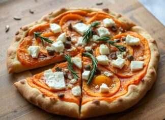 Пицца с тыквой, розмарином и фетой: осенний рецепт с тёплым ароматом