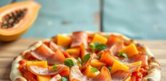 Пицца с папайей и хамоном: сладкий и солёный баланс, который меняет представление о пицце