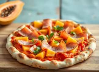 Пицца с папайей и хамоном: сладкий и солёный баланс, который меняет представление о пицце