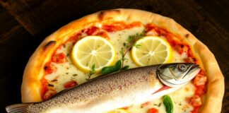 Пицца с щукой и лимоном: речной вариант