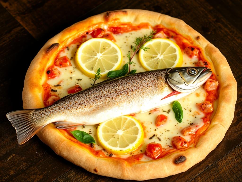 Пицца с щукой и лимоном: речной вариант