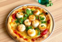 Пицца с гребешками и петрушкой: деликатес на ужин