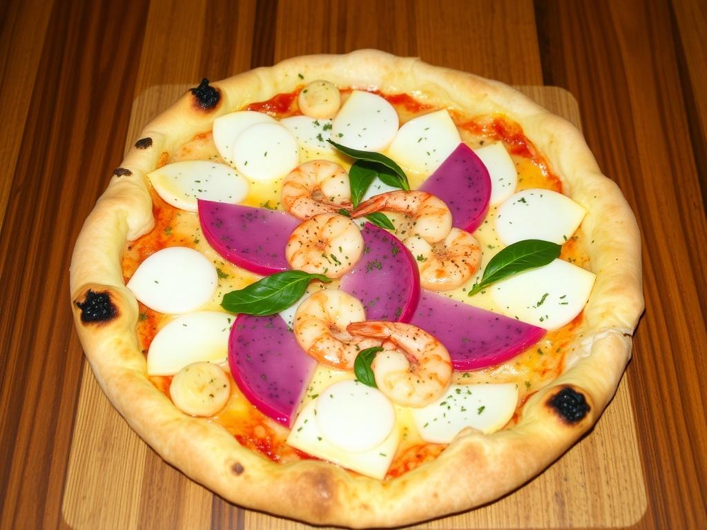 Пицца с драконьим фруктом и креветками: тропический вихрь, который можно скушать прямо у себя дома