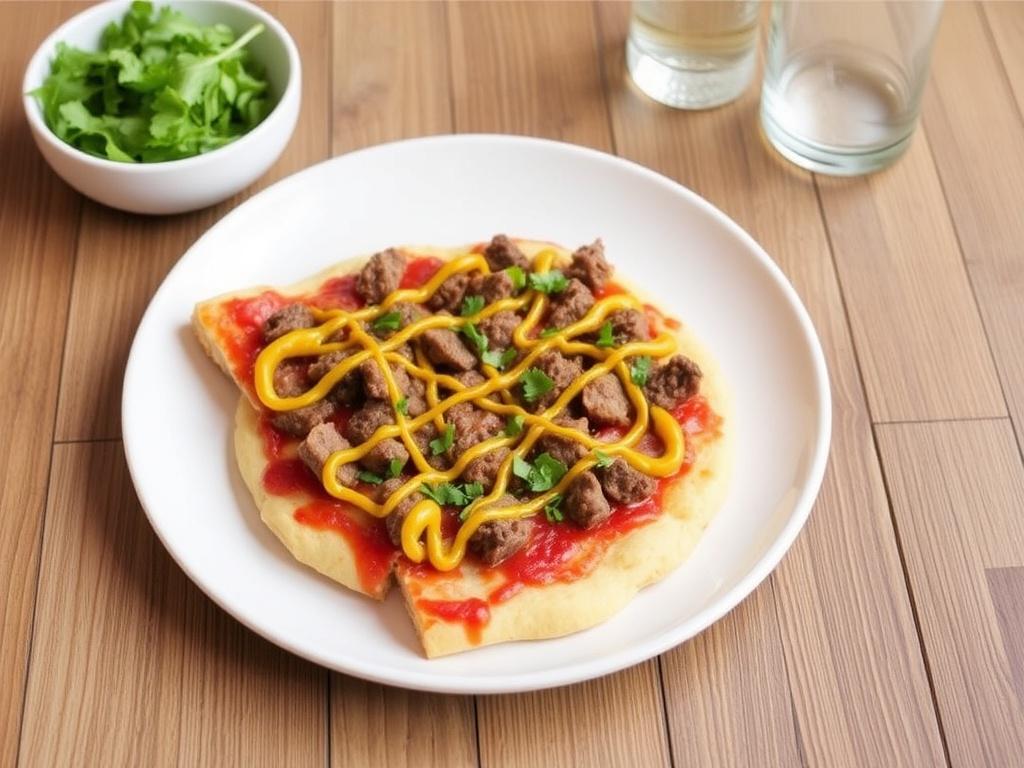 Пицца с говядиной и горчицей: пикантное сочетание