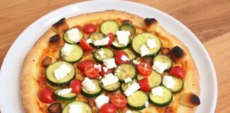 Пицца с кабачками, цукини и фетой: летний вариант