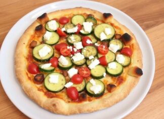 Пицца с кабачками, цукини и фетой: летний вариант