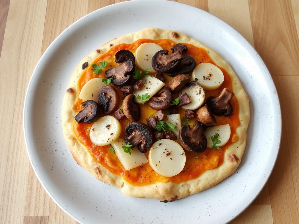 Пицца с дайконом и грибами: необычный дуэт для тех, кто любит прозрачный вкус и хрустящую корку