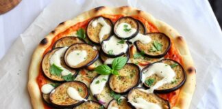 Пицца с печёным баклажаном и тахини: неожиданный дуэт для уютного вечера