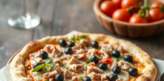 Пицца с тунцом и оливками: средиземноморский стиль на каждый день