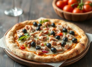 Пицца с тунцом и оливками: средиземноморский стиль на каждый день