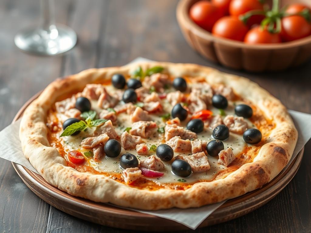 Пицца с тунцом и оливками: средиземноморский стиль на каждый день