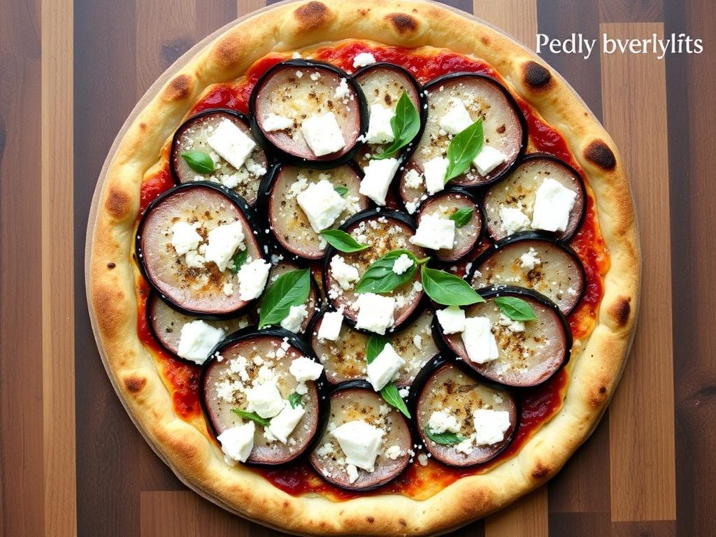 Пицца с баклажанами и фетой: греческий колорит на вашей тарелке