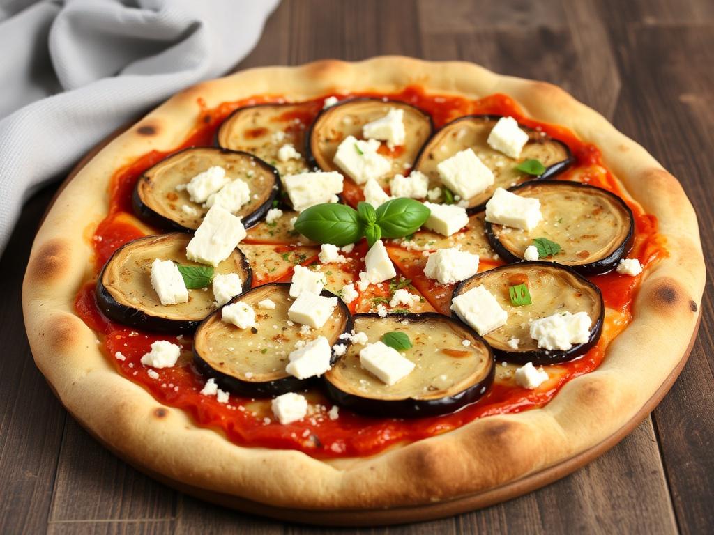 Пицца с баклажанами и фетой: греческий стиль на вашей кухне