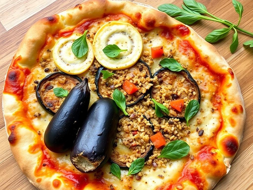 Пицца с булгуром и баклажанами: как собрать вкус, текстуры и аромат в одну тарелку