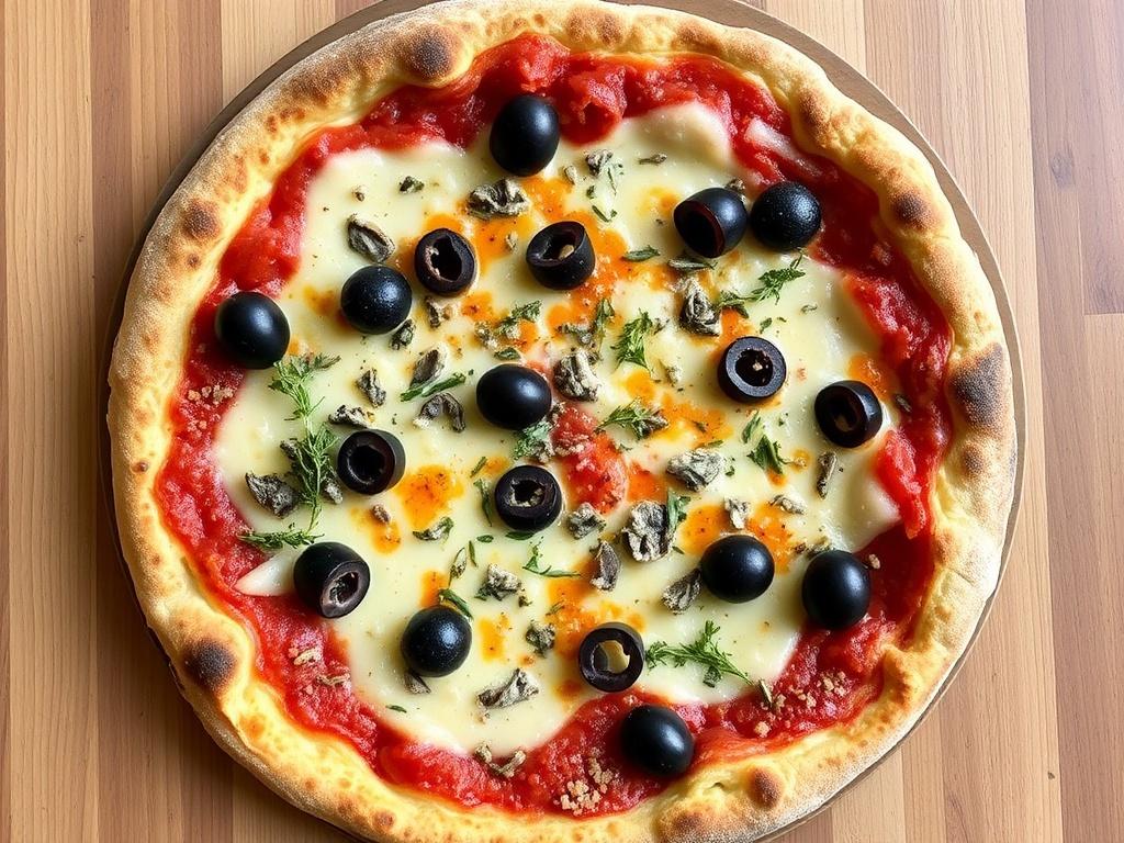 Пицца с анчоусами, оливками и орегано: неаполитанская простота