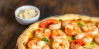 Пицца с креветками в чесночном соусе: мгновенная морская классика на вашей тарелке