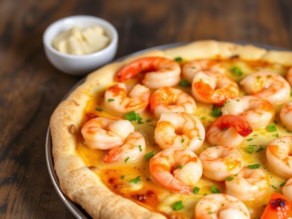 Пицца с креветками в чесночном соусе: мгновенная морская классика на вашей тарелке