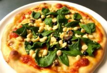 Пицца с кедровыми орешками и шпинатом: итальянский стиль Пицца с кедровыми орешками и шпинатом: итальянский стиль