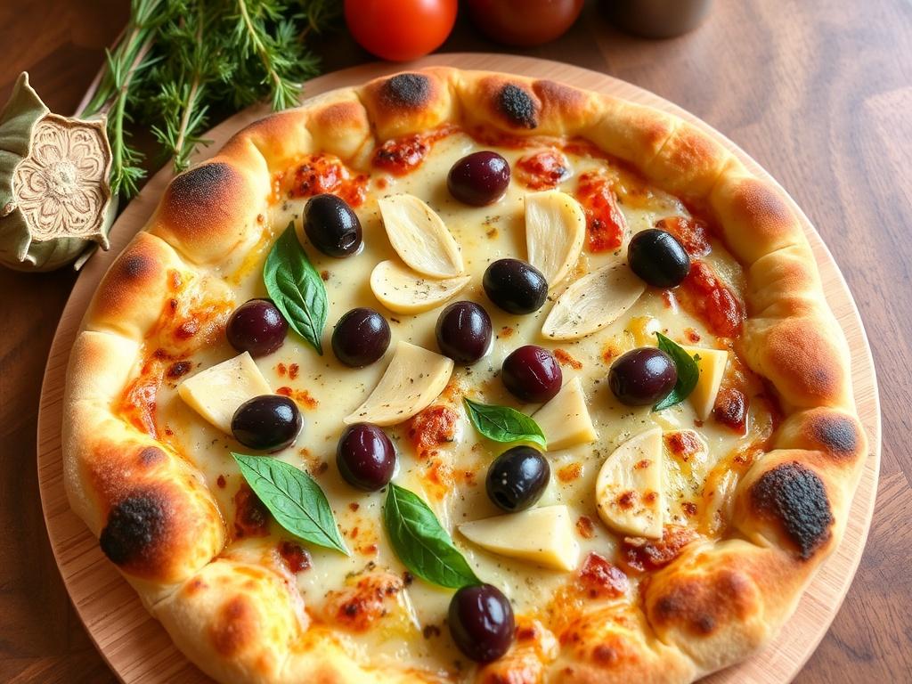 Пицца с артишоками и оливками: средиземноморский выбор