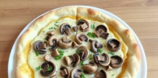 Пицца с шампиньонами и сливочным соусом: нежный вкус, который согревает вечер