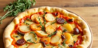 Пицца с тимьяном и картофелем: ароматный эксперимент на кухне