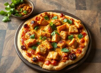 Пицца с курицей и карри: восточный акцент на вашей кухне