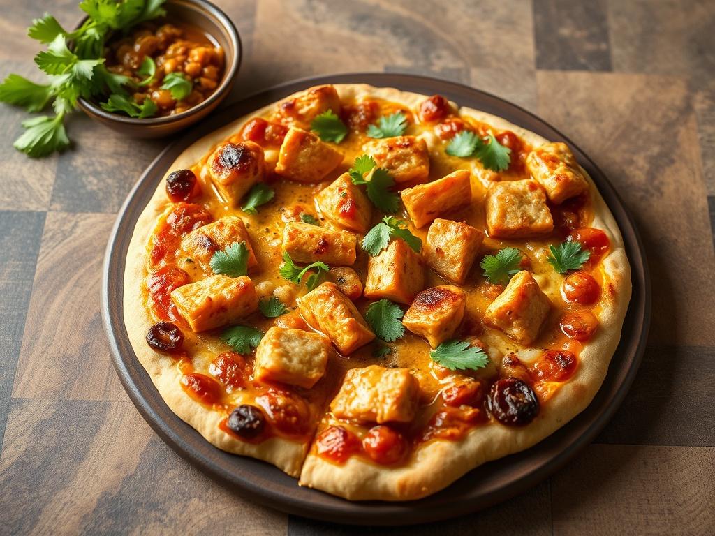 Пицца с курицей и карри: восточный акцент на вашей кухне