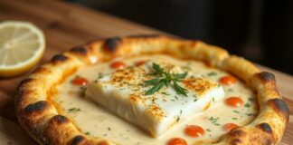 Пицца с треской в сливочном соусе: нежность вкуса