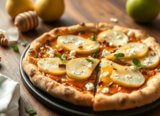 Пицца с грушей, горгонзолой и мёдом: десертное сочетание для особых случаев