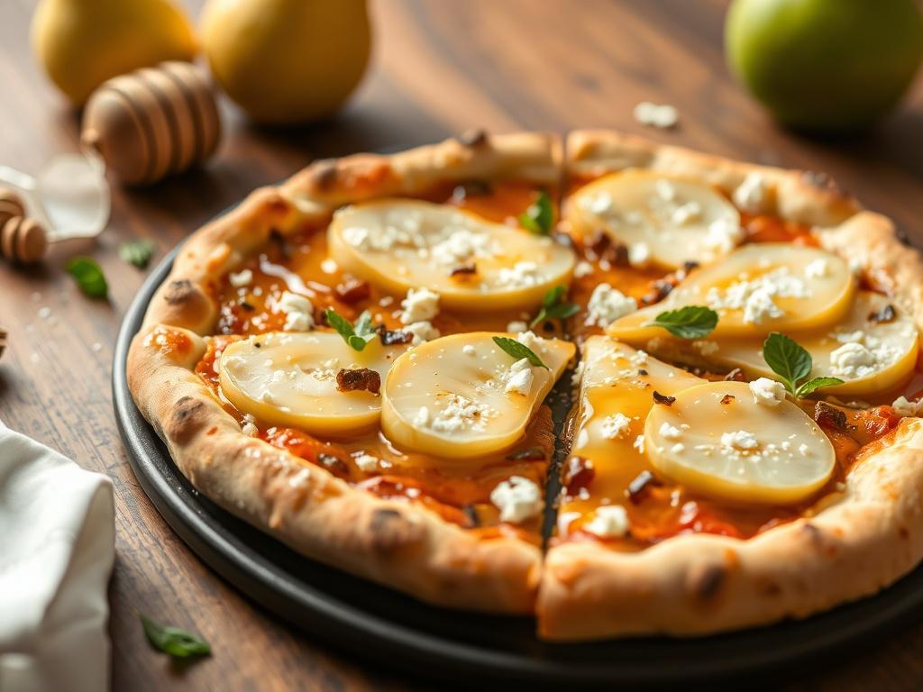 Пицца с грушей, горгонзолой и мёдом: десертное сочетание для особых случаев