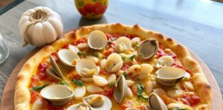 Пицца с рапанами и чесноком: море прямо на вашей тарелке