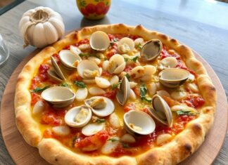 Пицца с рапанами и чесноком: море прямо на вашей тарелке