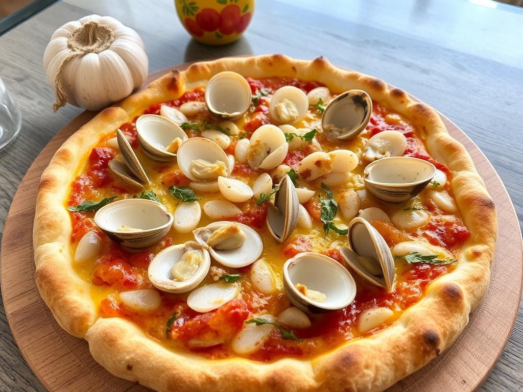 Пицца с рапанами и чесноком: море прямо на вашей тарелке