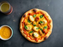 Пицца с курицей и карри: экзотический акцент, который удивляет домашнюю кухню