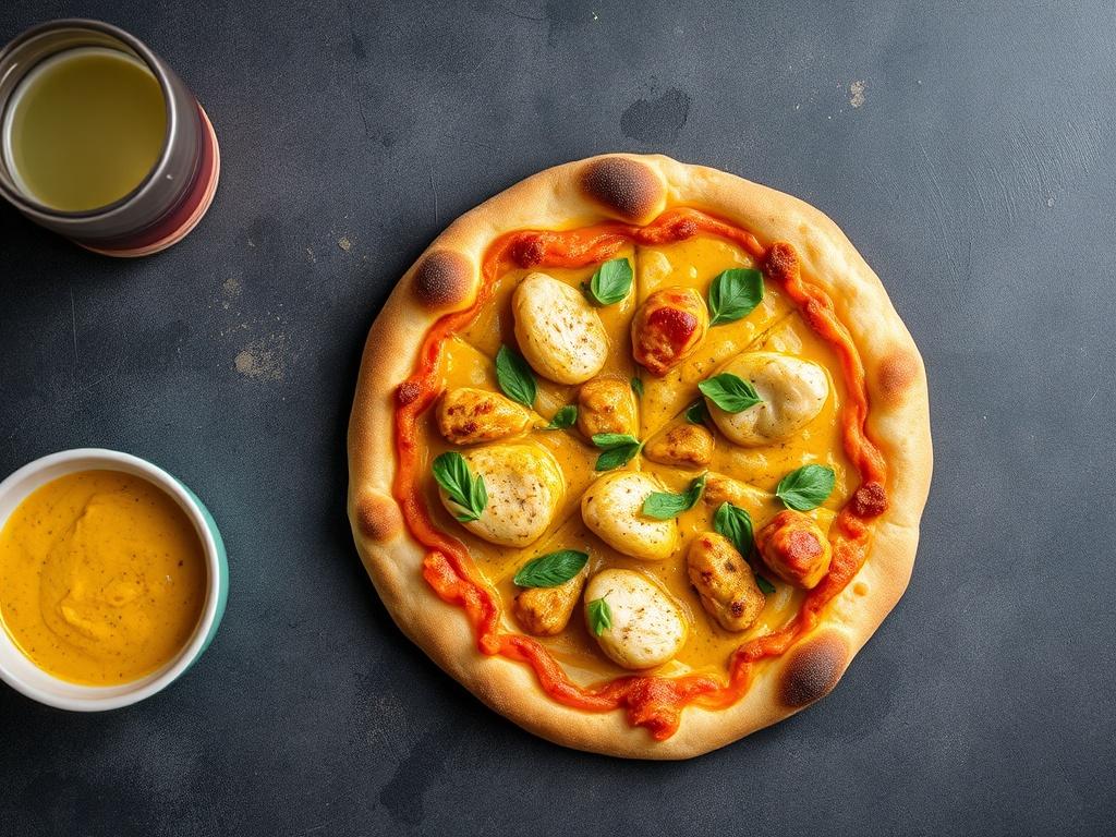 Пицца с курицей и карри: экзотический акцент, который удивляет домашнюю кухню