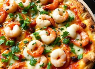 Пицца с креветками и петрушкой: морская свежесть без лишних усилий