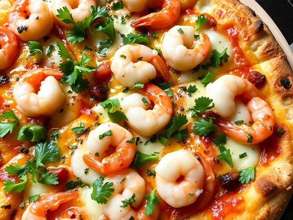 Пицца с креветками и петрушкой: морская свежесть без лишних усилий