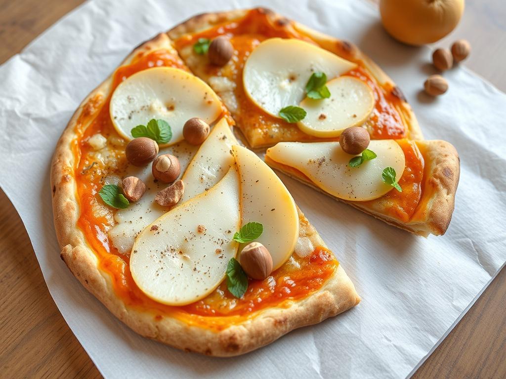 Пицца с фундуком и грушей: неожиданный дуэт для гурманов