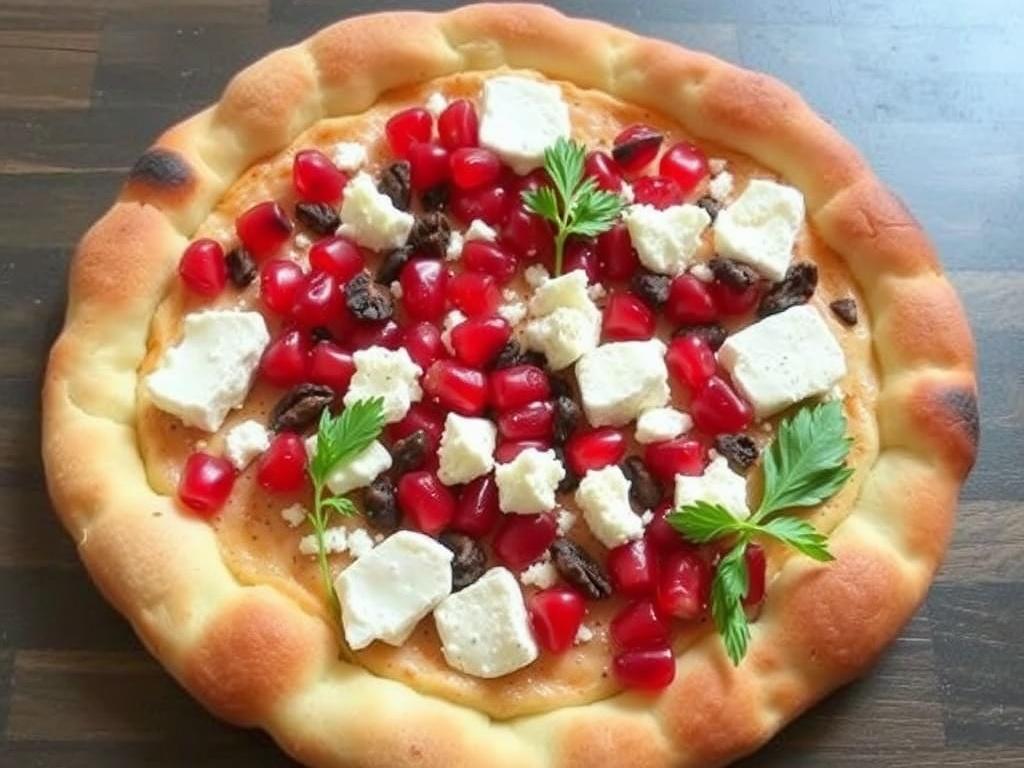 Пицца с гранатом и фетой: яркое сочетание восточной свежести на вашей тарелке