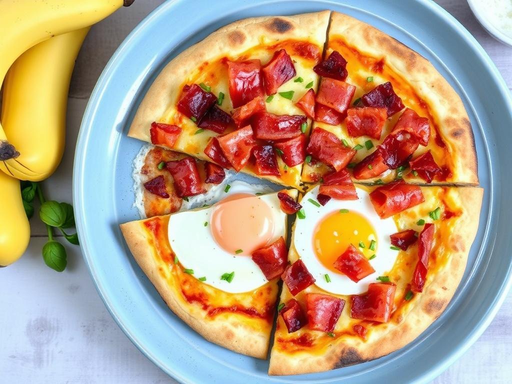 Пицца с беконом и яйцом: сытный завтрак, который просыпает аппетит