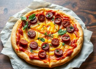 Пицца с копчёной колбасой и горчицей: пикантный вкус для любителей острых ощущений