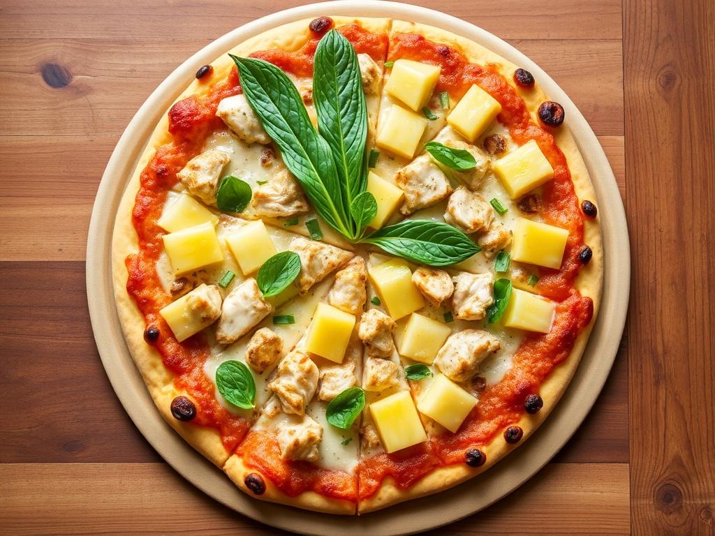 Пицца с курицей и ананасами: гавайский вариант для яркого настроения